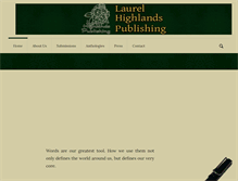 Tablet Screenshot of laurelhighlandspublishing.com